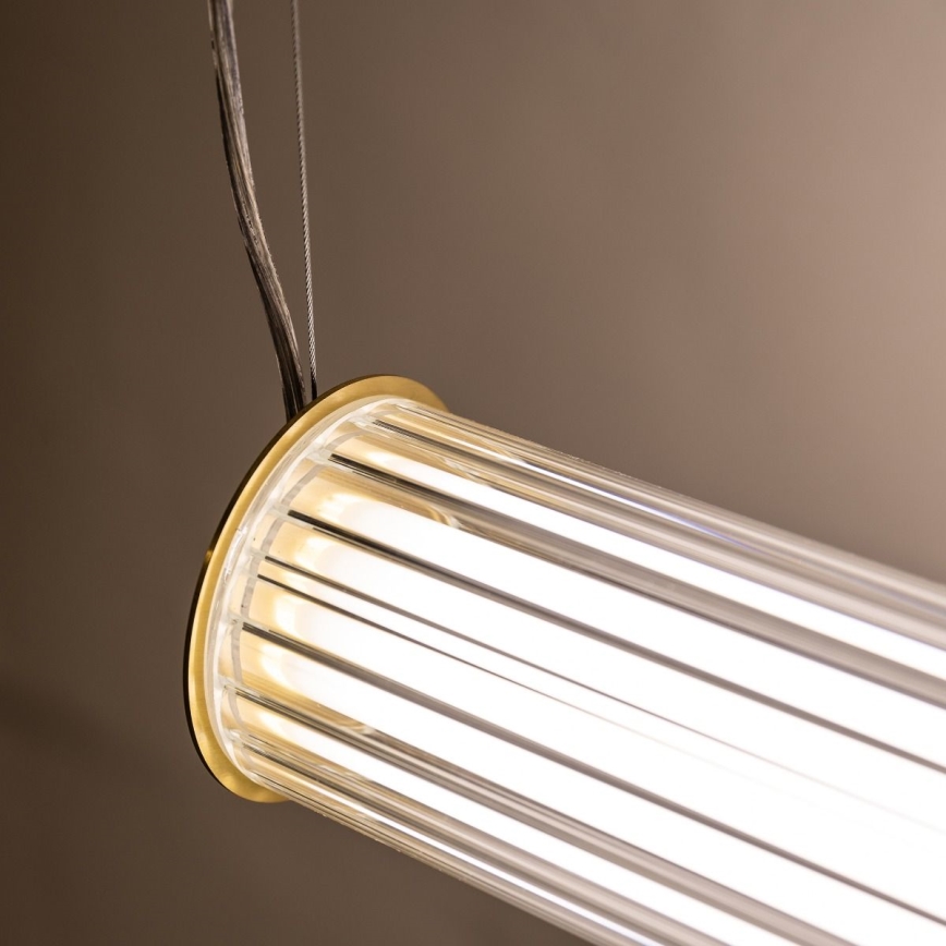 Zuma Line - Lampadario dimmerabile a cavo LED/39W/230V 2700-6500K oro + telecomando