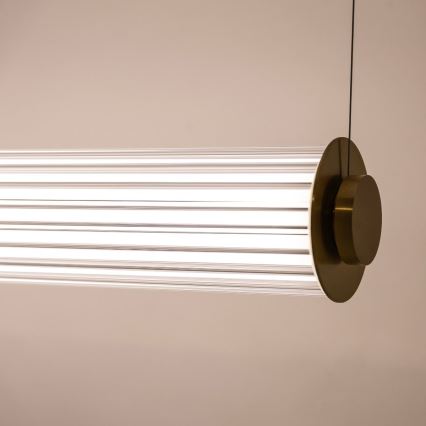 Zuma Line - Lampadario dimmerabile a cavo LED/39W/230V 2700-6500K oro + telecomando