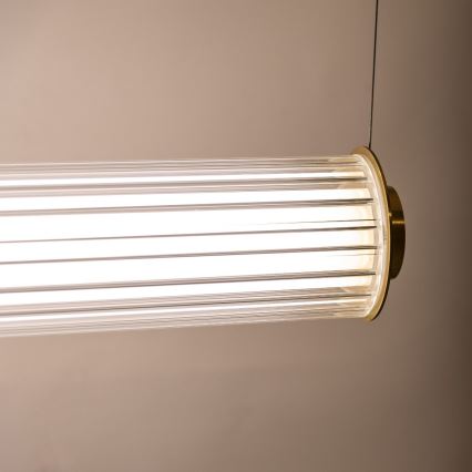 Zuma Line - Lampadario dimmerabile a cavo LED/39W/230V 2700-6500K oro + telecomando