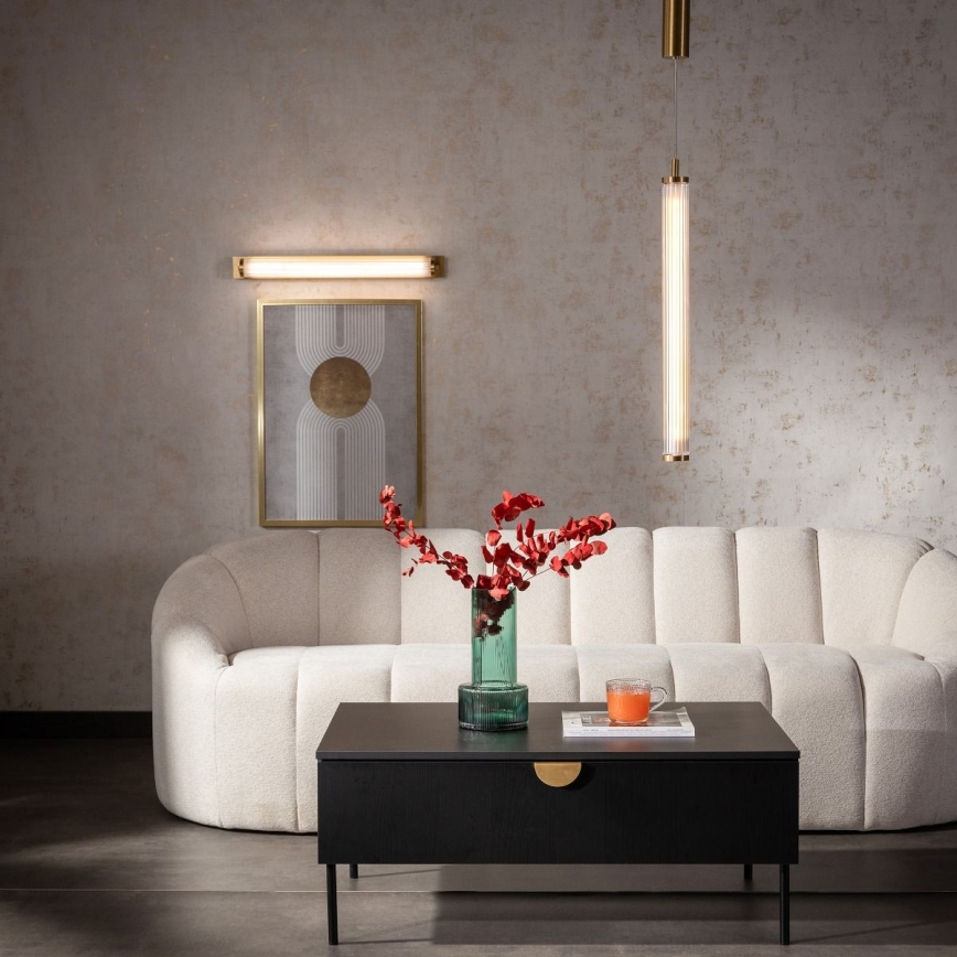Zuma Line - Lampada a sospensione LED dimmerabile su cavo LED/26W/230V 2700-6500K oro + telecomando