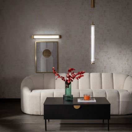 Zuma Line - Lampada a sospensione LED dimmerabile su cavo LED/26W/230V 2700-6500K oro + telecomando