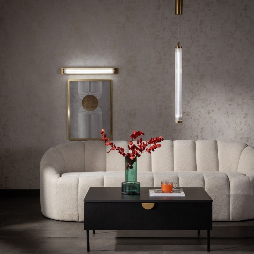 Zuma Line - Lampada a sospensione LED dimmerabile su cavo LED/26W/230V 2700-6500K oro + telecomando