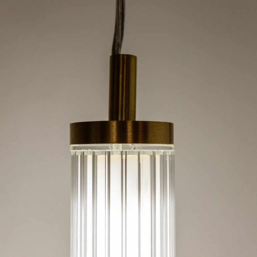 Zuma Line - Lampada a sospensione LED dimmerabile su cavo LED/26W/230V 2700-6500K oro + telecomando