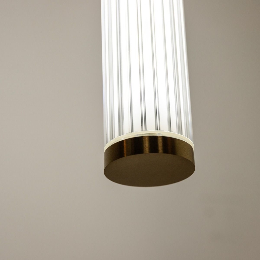Zuma Line - Lampada a sospensione LED dimmerabile su cavo LED/26W/230V 2700-6500K oro + telecomando