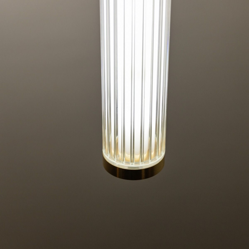 Zuma Line - Lampada a sospensione LED dimmerabile su cavo LED/26W/230V 2700-6500K oro + telecomando