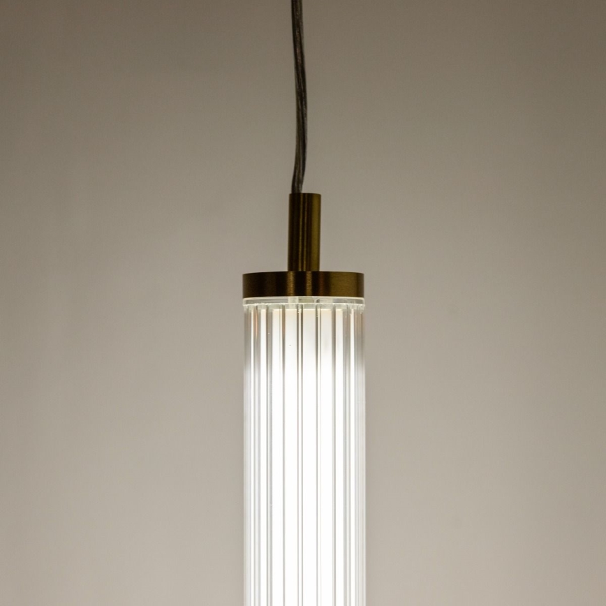 Zuma Line - Lampada a sospensione LED dimmerabile su cavo LED/26W/230V 2700-6500K oro + telecomando