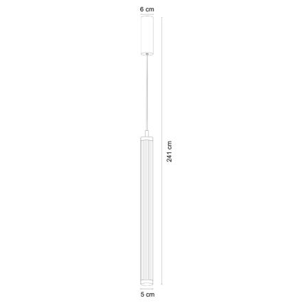 Zuma Line - Lampada a sospensione LED dimmerabile su cavo LED/26W/230V 2700-6500K oro + telecomando
