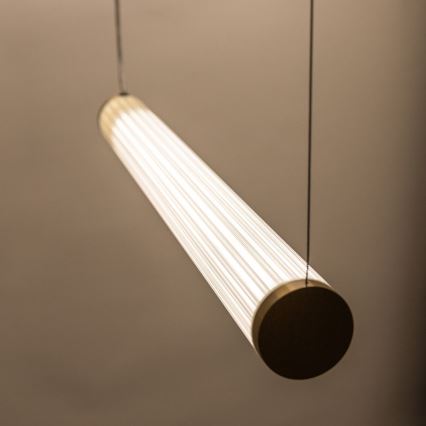 Zuma Line - Lampadario a sospensione LED dimmerabile su cavo LED/64W/230V 2700-6500K dorato + telecomando