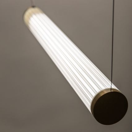 Zuma Line - Lampadario a sospensione LED dimmerabile su cavo LED/64W/230V 2700-6500K dorato + telecomando