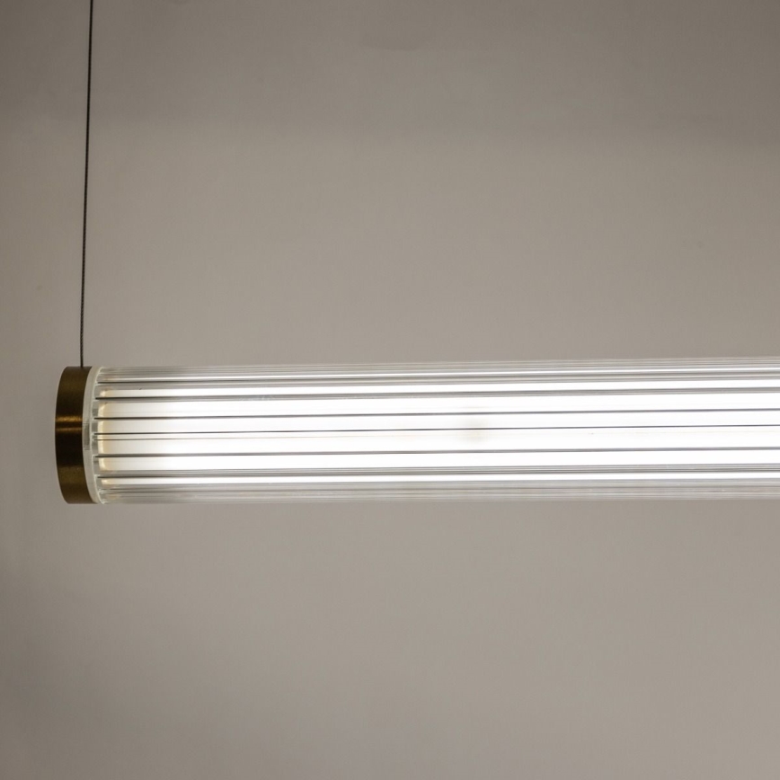 Zuma Line - Lampadario a sospensione LED dimmerabile su cavo LED/64W/230V 2700-6500K dorato + telecomando