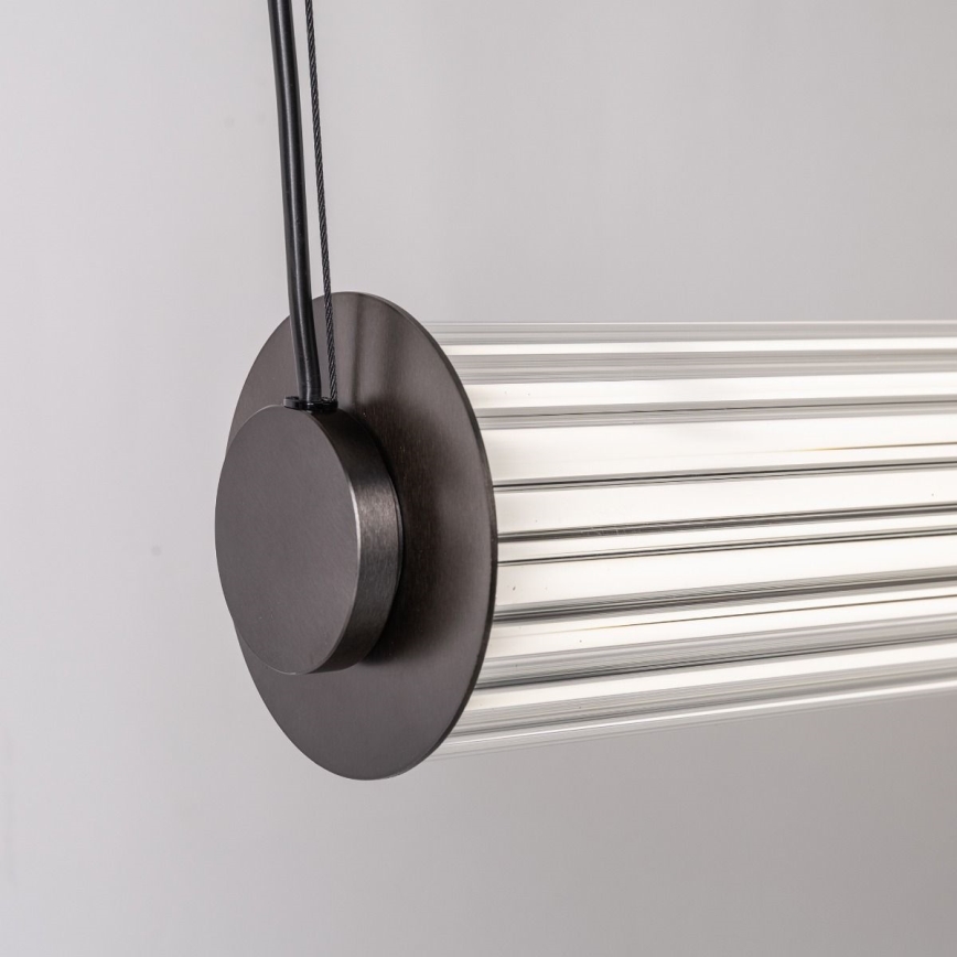 Zuma Line - Lampadario a sospensione dimmerabile con cavo LED/39W/230V 2700-6500K nero + telecomando