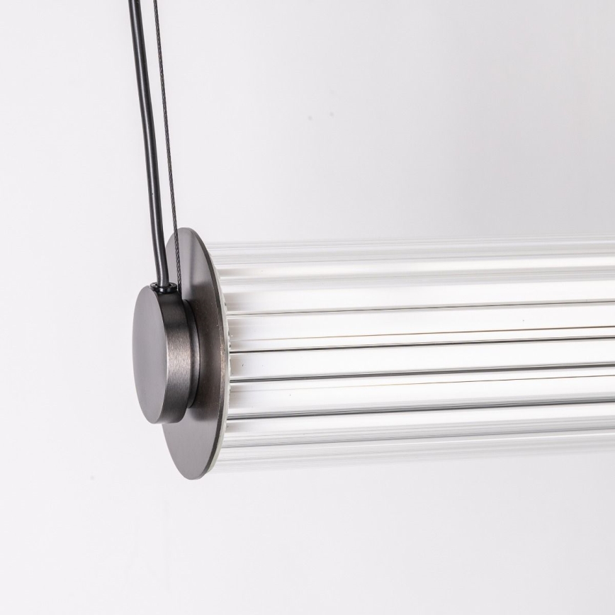 Zuma Line - Lampadario a sospensione dimmerabile con cavo LED/39W/230V 2700-6500K nero + telecomando