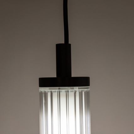 Zuma Line - Lampadario LED dimmerabile a sospensione LED/26W/230V 2700-6500K nero + telecomando