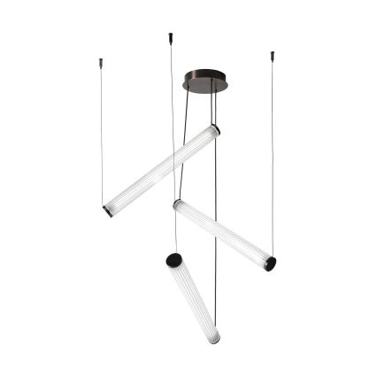 Zuma Line - Lampadario a sospensione LED dimmerabile su cavo LED/64W/230V 2700-6500K nero + telecomando