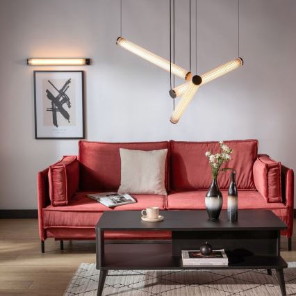 Zuma Line - Lampadario a sospensione LED dimmerabile su cavo LED/64W/230V 2700-6500K nero + telecomando