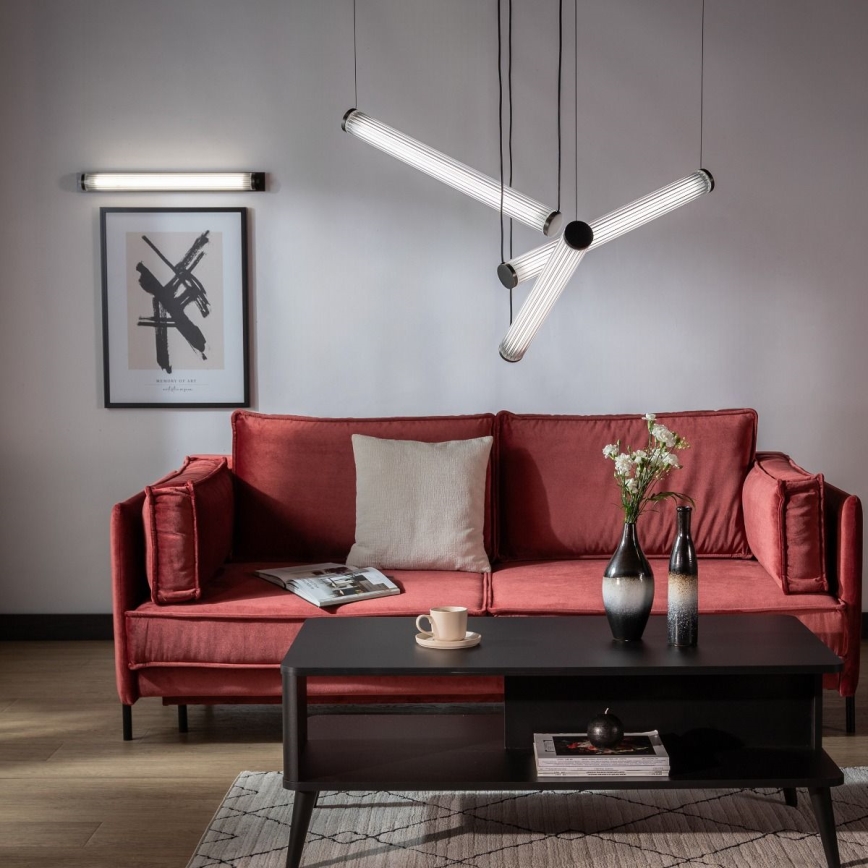 Zuma Line - Lampadario a sospensione LED dimmerabile su cavo LED/64W/230V 2700-6500K nero + telecomando