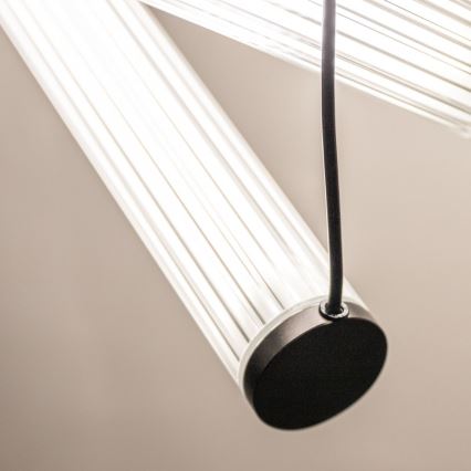 Zuma Line - Lampadario a sospensione LED dimmerabile su cavo LED/64W/230V 2700-6500K nero + telecomando