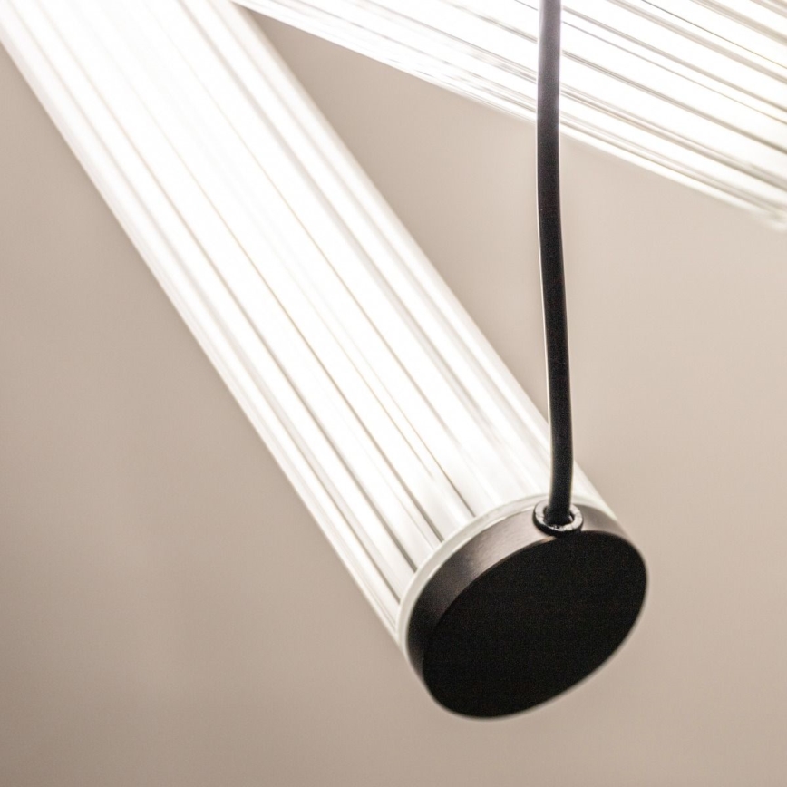 Zuma Line - Lampadario a sospensione LED dimmerabile su cavo LED/64W/230V 2700-6500K nero + telecomando