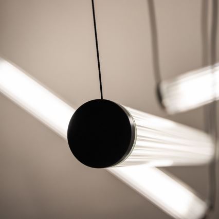 Zuma Line - Lampadario a sospensione LED dimmerabile su cavo LED/64W/230V 2700-6500K nero + telecomando