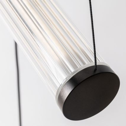 Zuma Line - Lampadario a sospensione LED dimmerabile su cavo LED/64W/230V 2700-6500K nero + telecomando