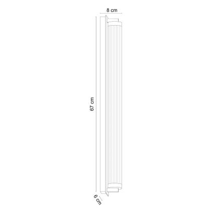 Zuma Line - Lampada da parete dimmerabile LED/26W/230V 2700-6500K nera + telecomando