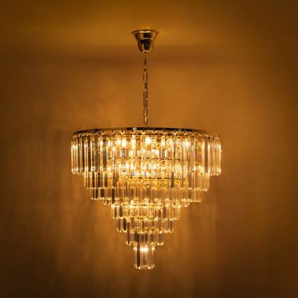 Zuma Line - Lampadario a catena 20xE14/40W/230V, finitura dorata