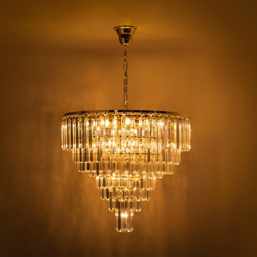 Zuma Line - Lampadario a catena 20xE14/40W/230V, finitura dorata