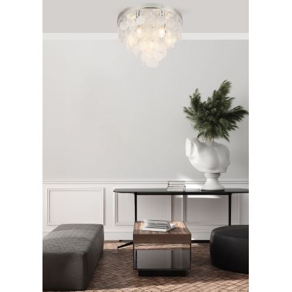 Zuma Line - Lampadario a plafone 8xE14/40W/230V cromo lucido