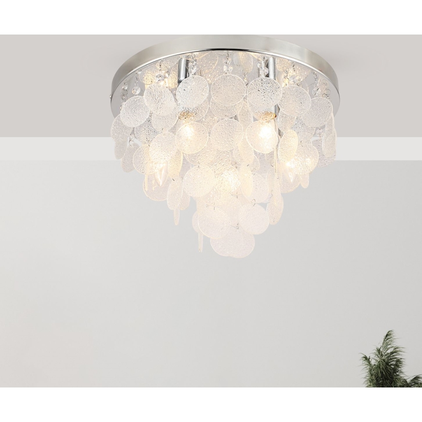 Zuma Line - Lampadario a plafone 8xE14/40W/230V cromo lucido