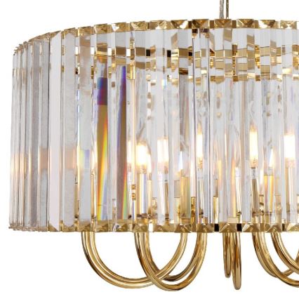 Zuma Line - Lampadario a sospensione con catena 6xE14/40W/230V oro