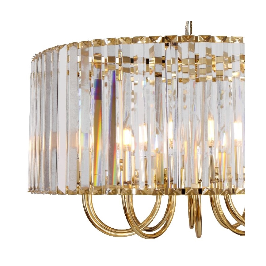 Zuma Line - Lampadario a sospensione con catena 6xE14/40W/230V oro