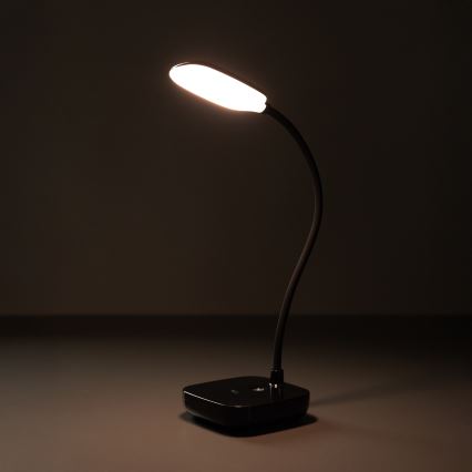 Zuma Line - LED Ricaricabile lampada da tavolo LED/7W/1200 mAh 3000/4500/6000K nero