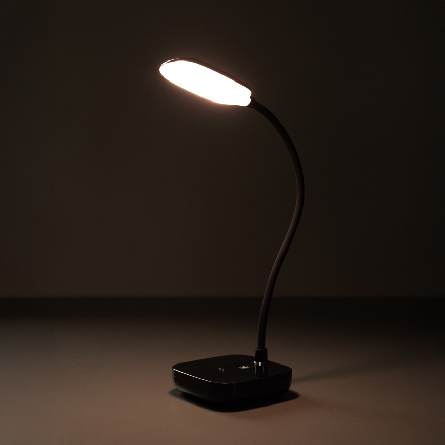 Zuma Line - LED Ricaricabile lampada da tavolo LED/7W/1200 mAh 3000/4500/6000K nero