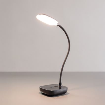 Zuma Line - LED Ricaricabile lampada da tavolo LED/7W/1200 mAh 3000/4500/6000K nero