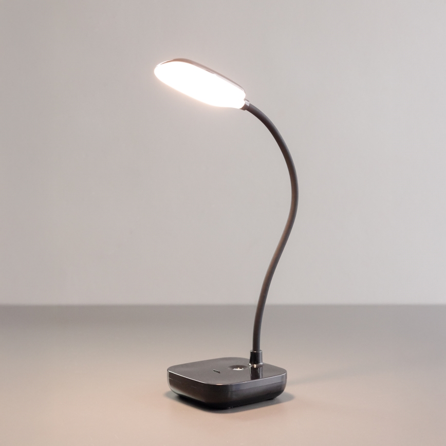 Zuma Line - LED Ricaricabile lampada da tavolo LED/7W/1200 mAh 3000/4500/6000K nero