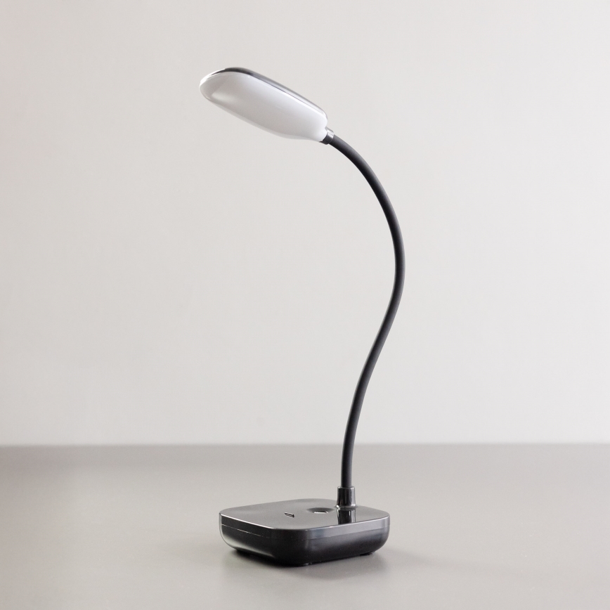 Zuma Line - LED Ricaricabile lampada da tavolo LED/7W/1200 mAh 3000/4500/6000K nero