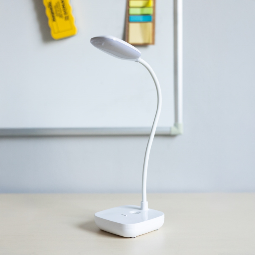 Zuma Line - LED Ricaricabile lampada da tavolo LED/7W/1200 mAh 3000/4500/6000K CRI 90 bianco