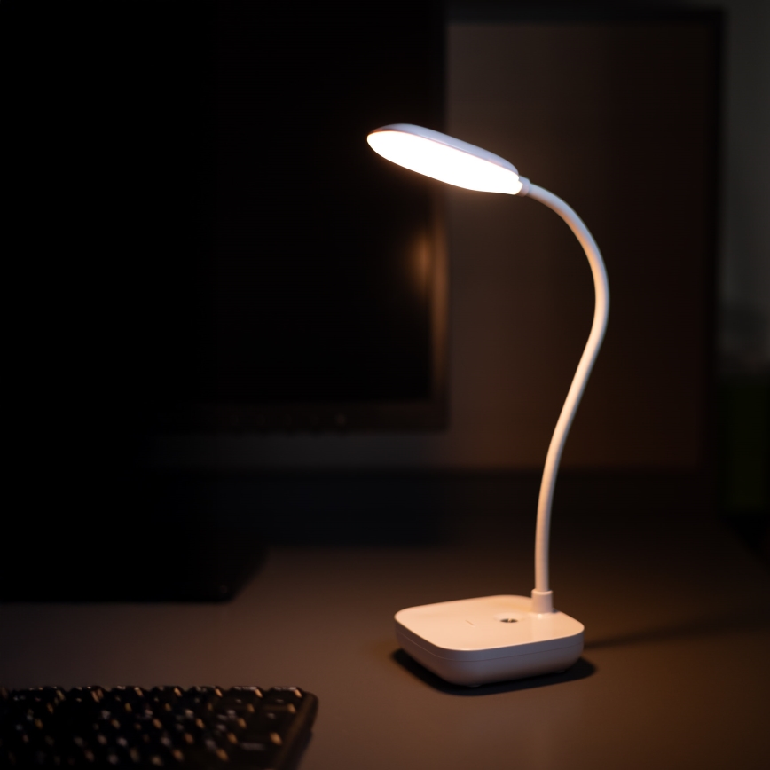 Zuma Line - LED Ricaricabile lampada da tavolo LED/7W/1200 mAh 3000/4500/6000K CRI 90 bianco