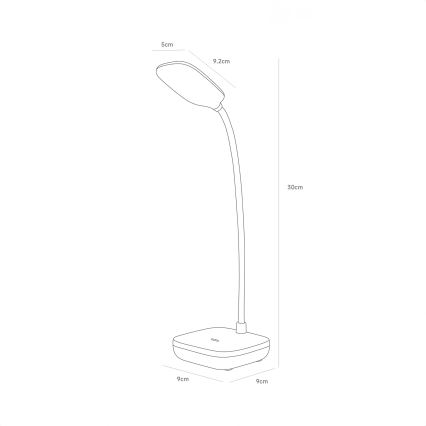 Zuma Line - LED Ricaricabile lampada da tavolo LED/7W/1200 mAh 3000/4500/6000K CRI 90 bianco