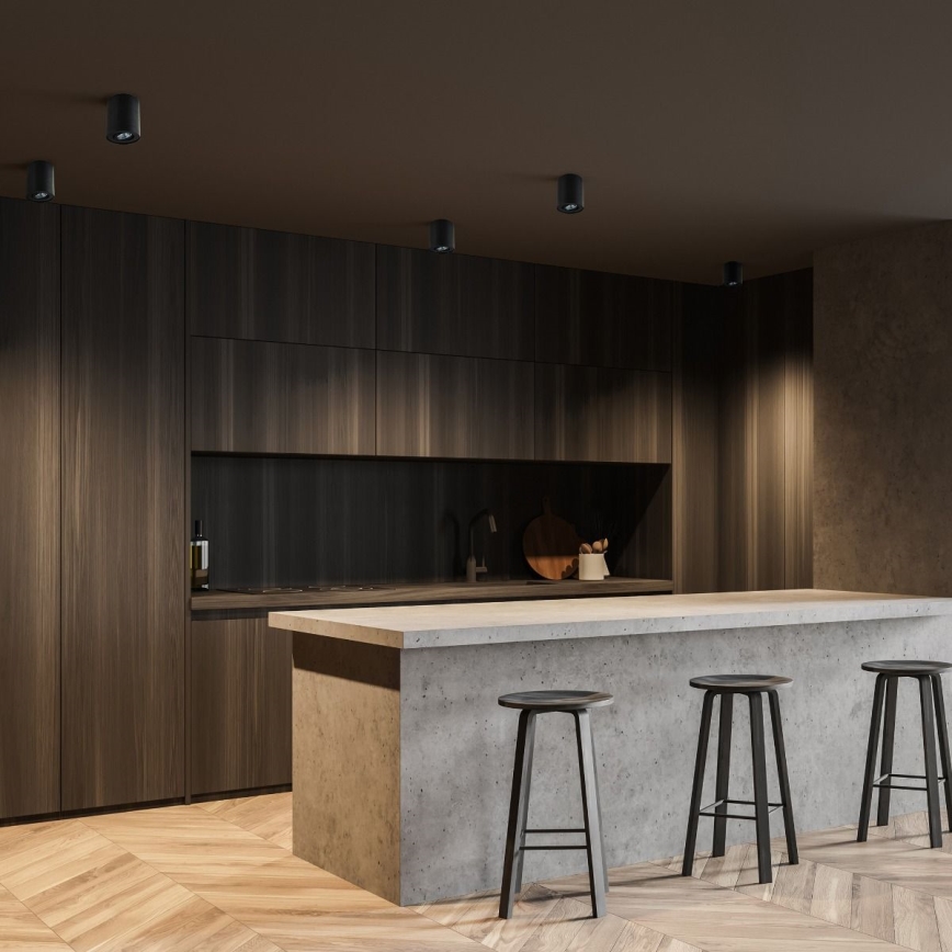 Zuma Line - Faretto LED RGBW dimmerabile 1xGU10/6W/230V nero + telecomando