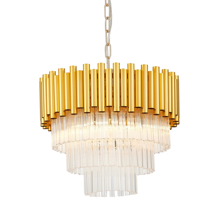 Zuma Line - Lampadario a sospensione con catena 4xE14/40W/230V oro