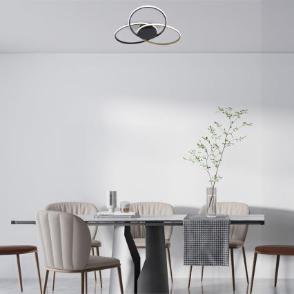 Zuma Line - Plafoniera LED LED/60W/230V 3000/4000/6000K nero/oro