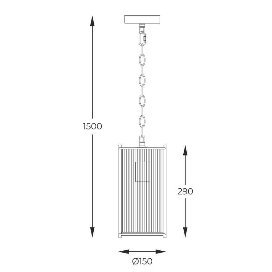 Zuma Line - Lampadario a sospensione con catena 1xE27/40W/230V cromo lucido