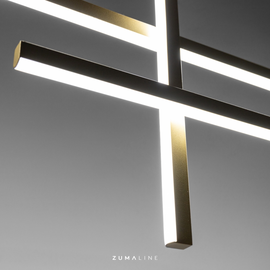 Zuma Line - Lampadario LED a sospensione con filo LED/42W/230V 3000/4000/6000K oro