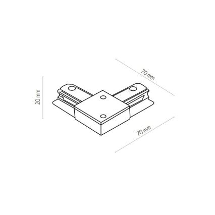 Zuma Line - Faretto per sistema a binario 6xGU10/10W/230V nero + accessori per binari