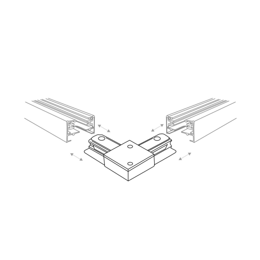 Zuma Line - Faretto per sistema a binario 6xGU10/10W/230V bianco + accessori per binari