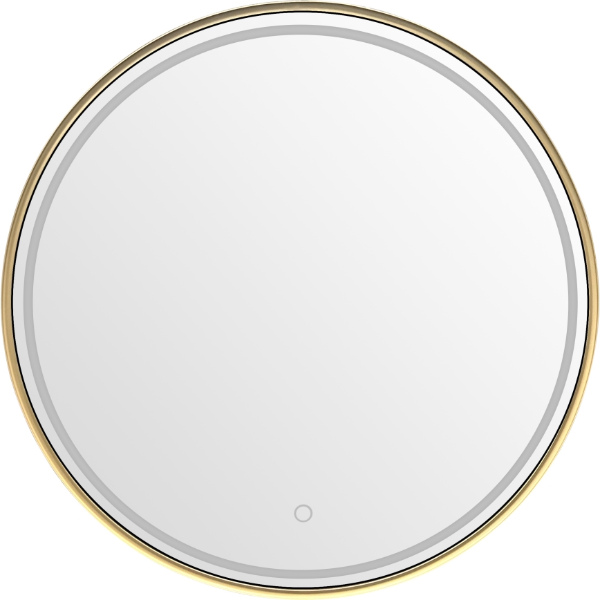 Zuma Line - Specchio da bagno a parete con retroilluminazione LED/36W/230V 3000/4000/6000K Ø 80 cm IP44 oro