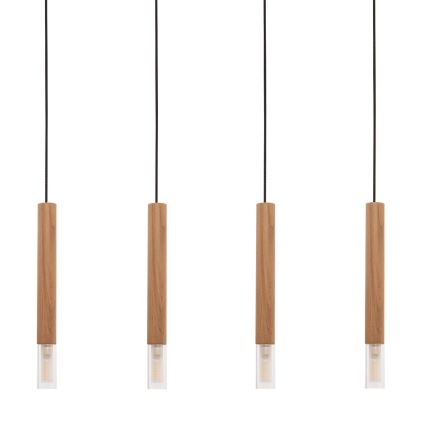 Zuma Line - Lampadario a sospensione con filo 4xG9/28W/230V legno