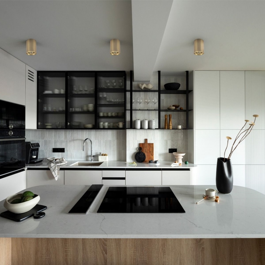 Zuma Line - Faretto LED RGBW dimmerabile 1xGU10/6W/230V oro + telecomando