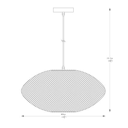 Zuma Line - Lampadario a sospensione con filo 1xE27/40W/230V oro